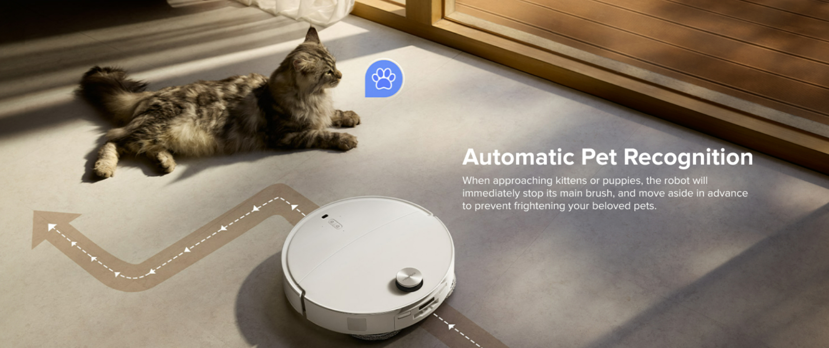 Roborock Qrevo CurvX 22000Pa HyperForce suction handles long hair, pet fur, cat litter, and food crumbs